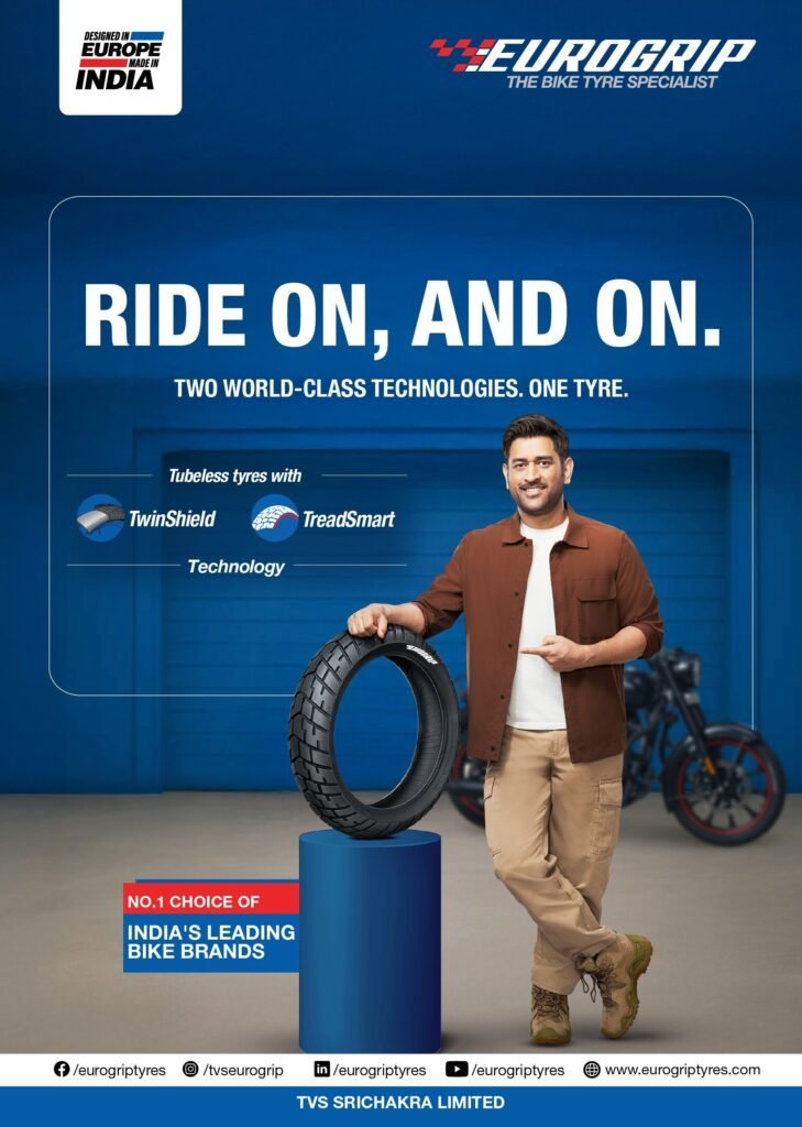 Eurogrip rolls out new ad campaign with MS Dhoni