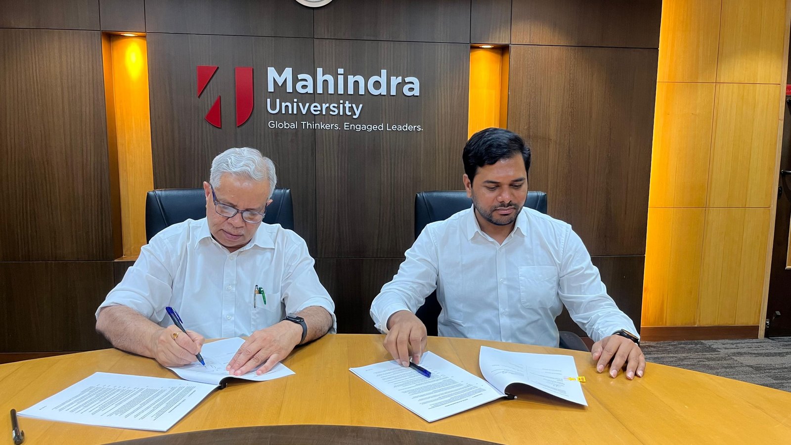 Pic- Mahindra University signs MoU with Australian National University